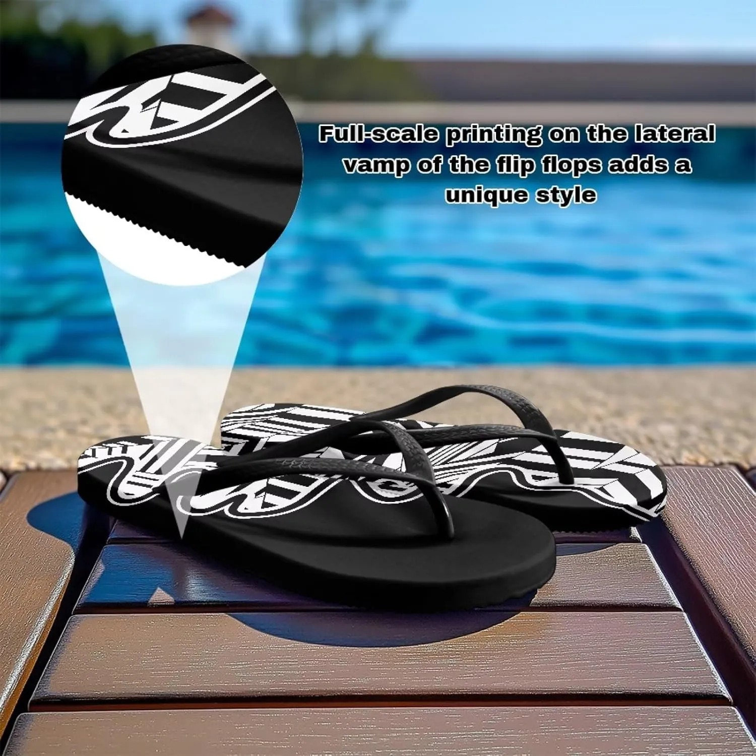 Flip Flops For Women Sandals Non-Slip Bathroom Shower Shoes Fashion Cushion EVA Indoor and Outdoor Sandals Size US 5.5-9.5