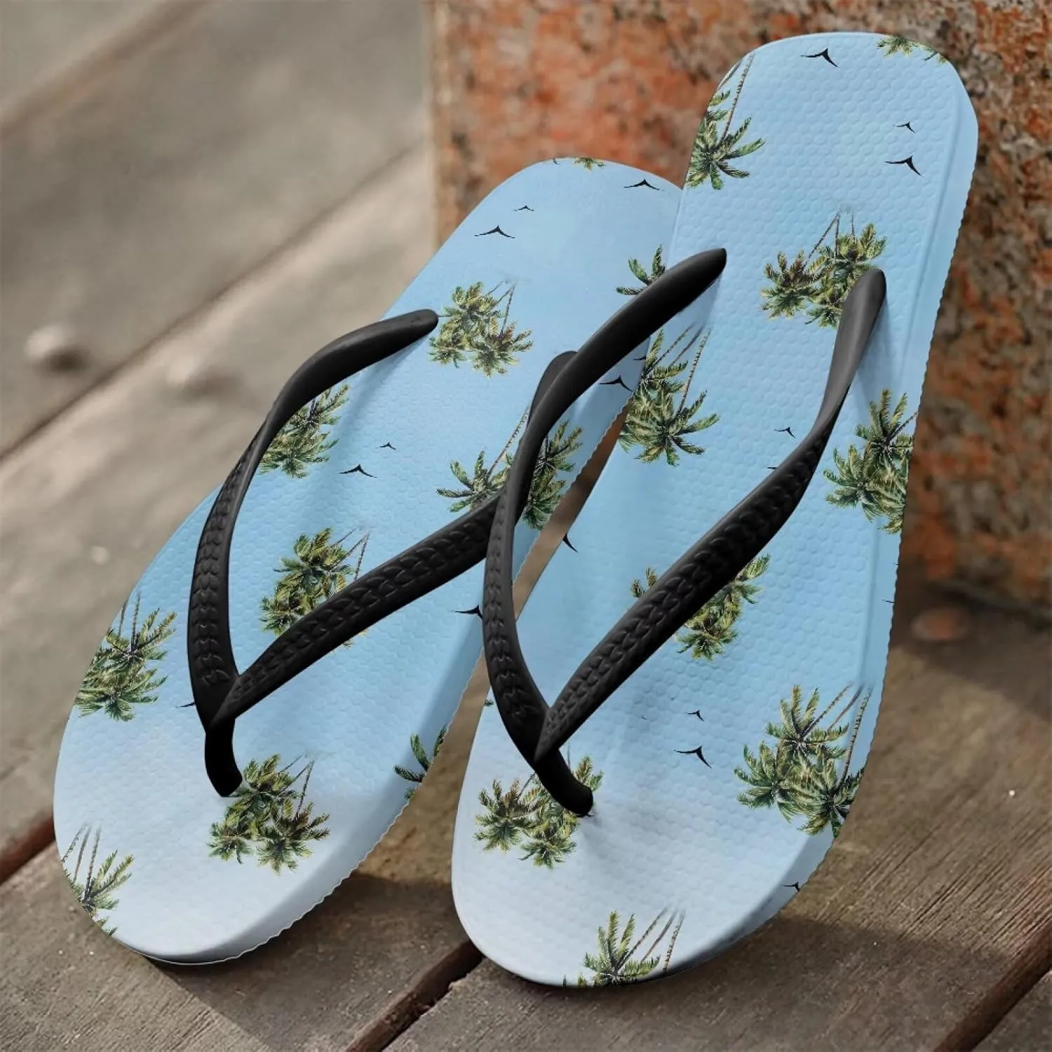 Flip Flops For Women Sandals Non-Slip Bathroom Shower Shoes Fashion Cushion Indoor and Outdoor Sandals SizeUS 5-9