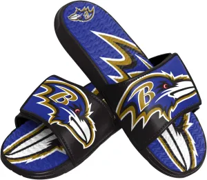 FOCO Boy's NFL Kids Team Logo Sport Shower Gel Slide Flip Flop Sandals