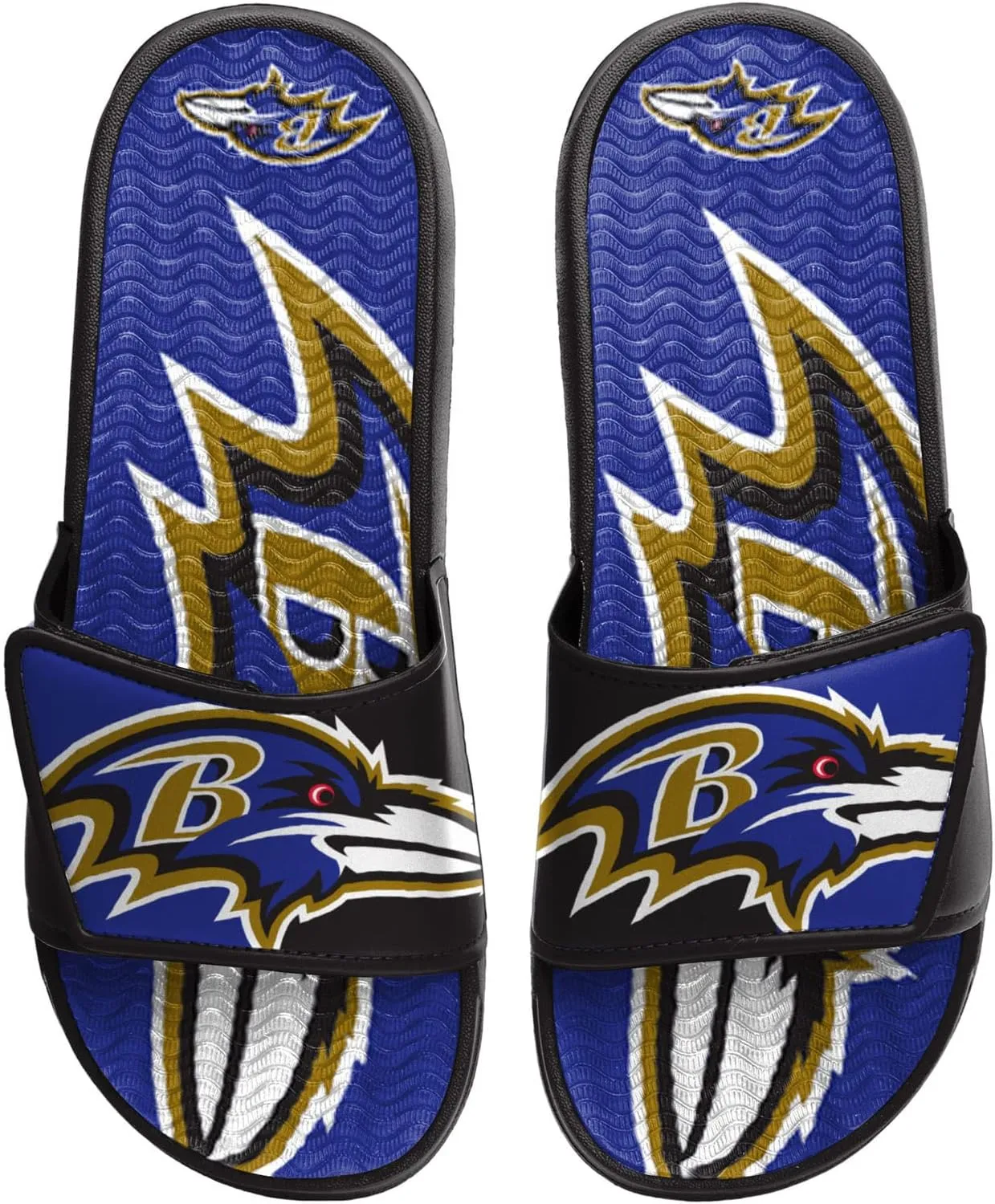 FOCO Boy's NFL Kids Team Logo Sport Shower Gel Slide Flip Flop Sandals