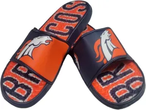 FOCO NFL Unisex Sport Shower Gel Slide Flip Flop Sandals Colorblock Big Logo