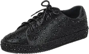 Forever Link Womens Sparkly Bling Rhinestone Fashion Glitter Shiny Platform Sneakers Shoes