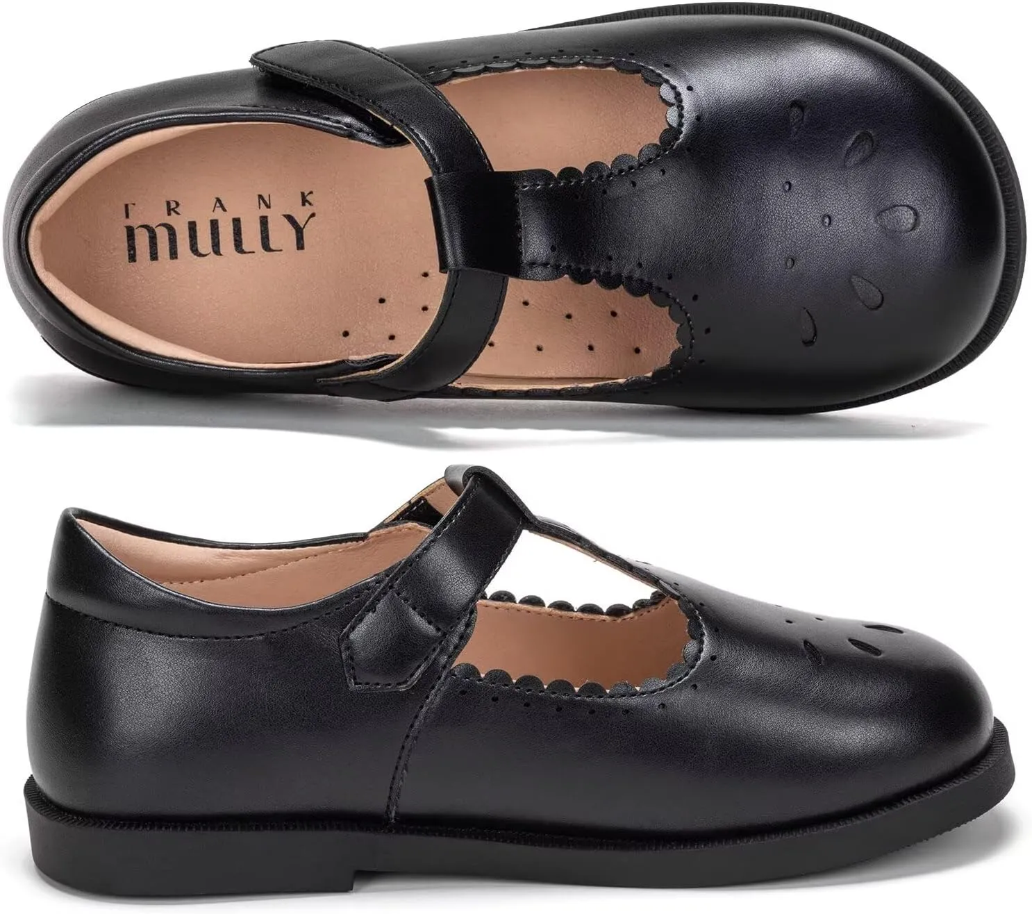 Frank Mully Girls Flats Mary Jane Shoes Round Toe Dress Shoes School Oxford Flats for Toddler/Little Kid
