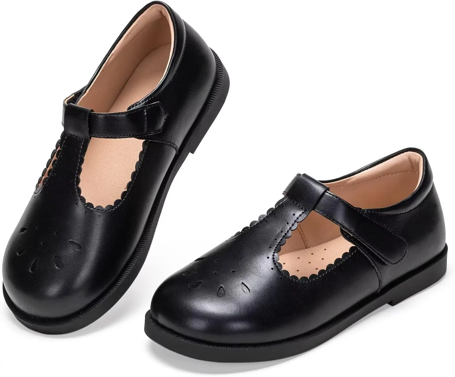 Frank Mully Girls Flats Mary Jane Shoes Round Toe Dress Shoes School Oxford Flats for Toddler/Little Kid