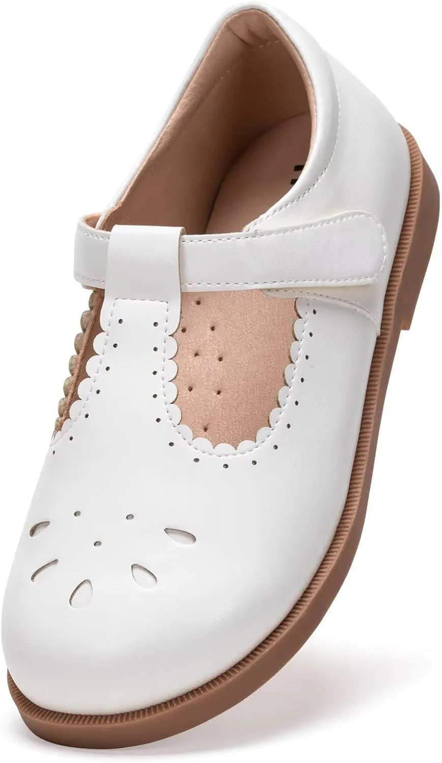 Frank Mully Girls Flats Mary Jane Shoes Round Toe Dress Shoes School Oxford Flats for Toddler/Little Kid