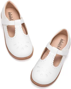 Frank Mully Girls Flats Mary Jane Shoes Round Toe Dress Shoes School Oxford Flats for Toddler/Little Kid