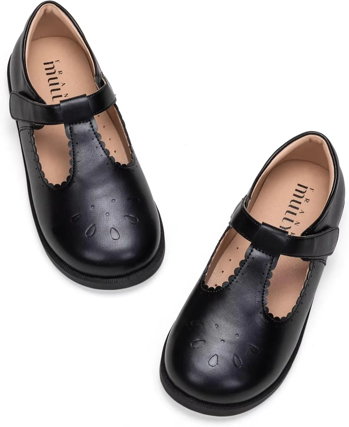 Frank Mully Girls Flats Mary Jane Shoes Round Toe Dress Shoes School Oxford Flats for Toddler/Little Kid