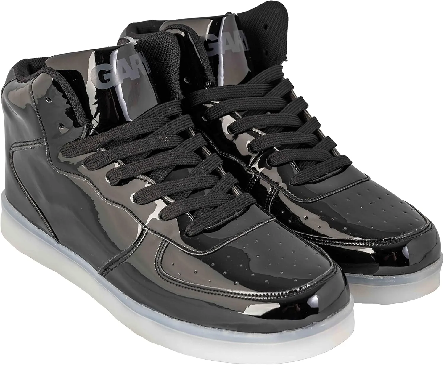 Gary Majdell Sport Men's Shiny Multiple Colors Liquid Metallic High Top Lace-Up Casual Sneakers