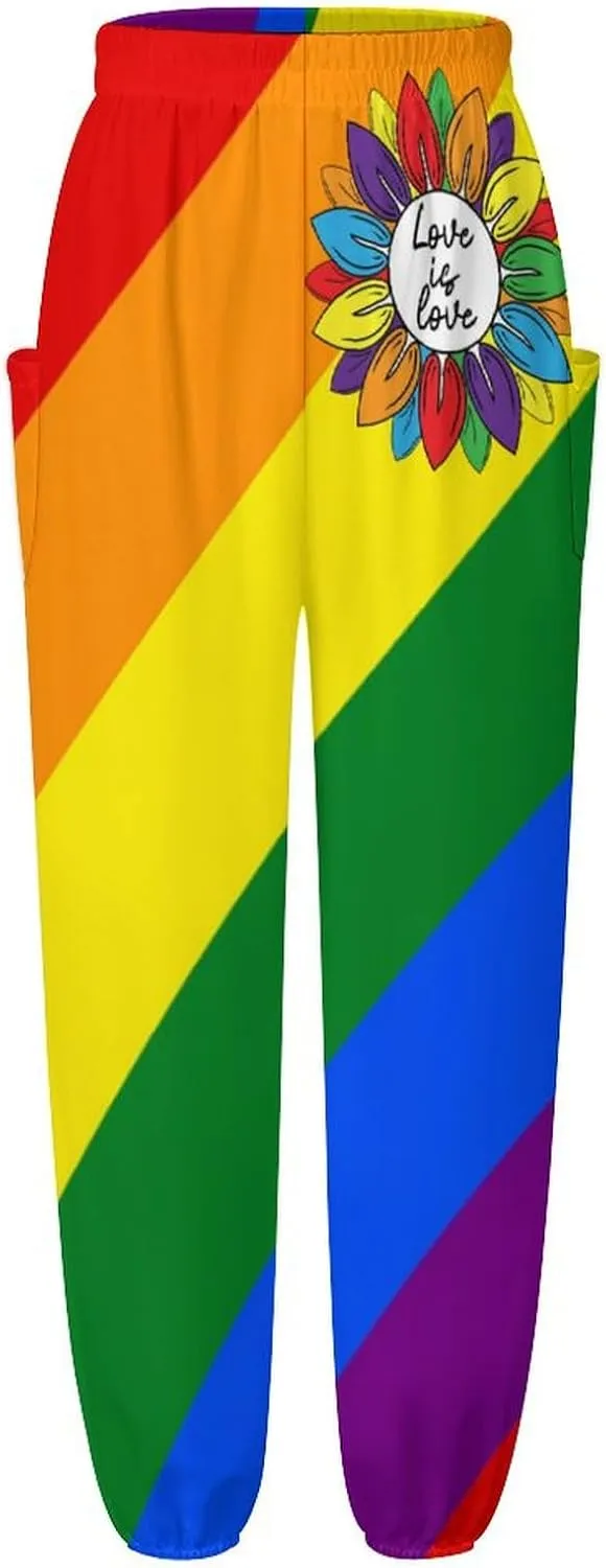 Gay Pride Flag Yoga Bloomers Women Hippie Harem Pants Elephant Pants Elastic Gym Yoga Trousers Casual Loose Sweatpant