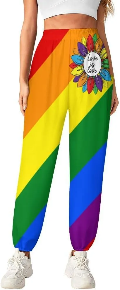 Gay Pride Flag Yoga Bloomers Women Hippie Harem Pants Elephant Pants Elastic Gym Yoga Trousers Casual Loose Sweatpant