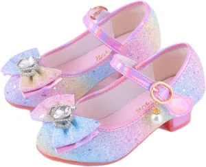 Girls Flats Sparkle Party Mary Jane Princess Dress Shoes