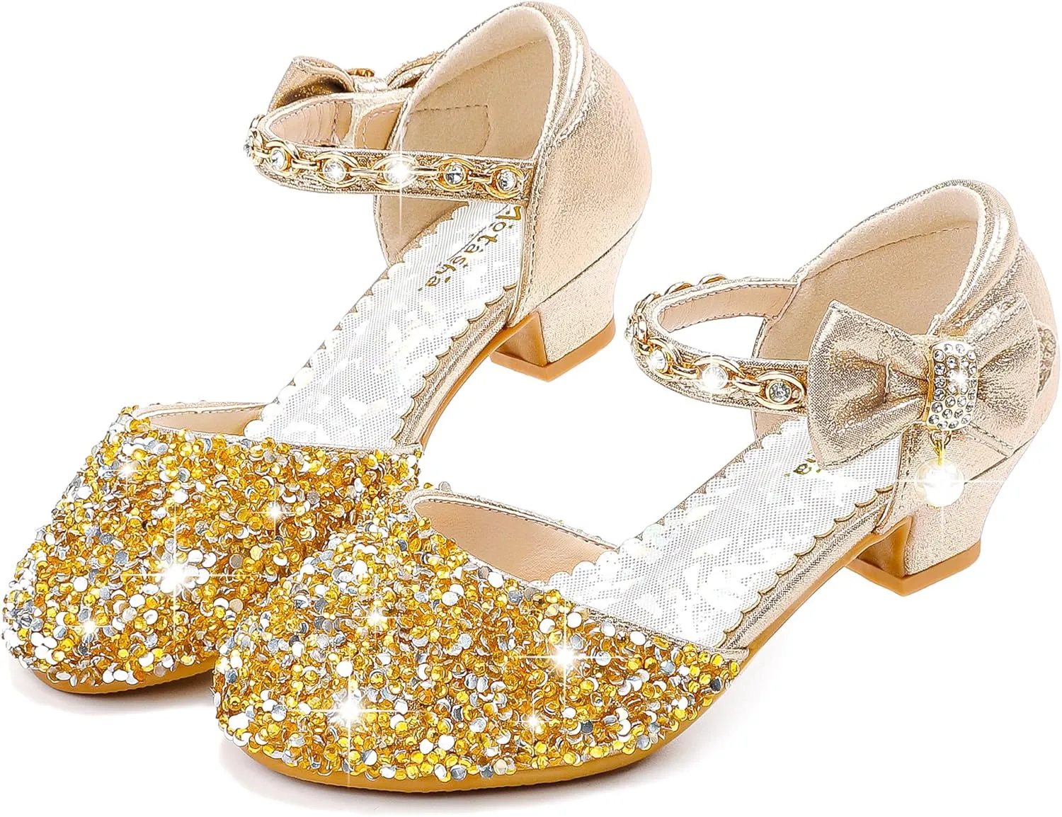 Girls Sandals Closed Toe Heels Wedding Party Girls Dress Shoes Toddler Little Big Kid