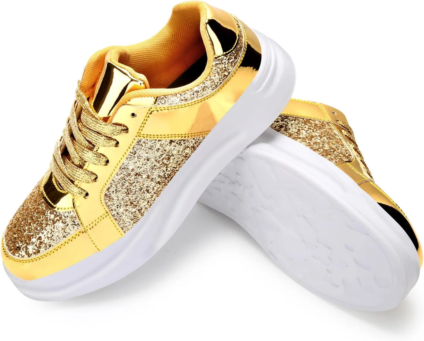 Glitter Sneakers for Women - Sparkly Bling Sequin Sneakers for Wedding, Party & Casual Wear