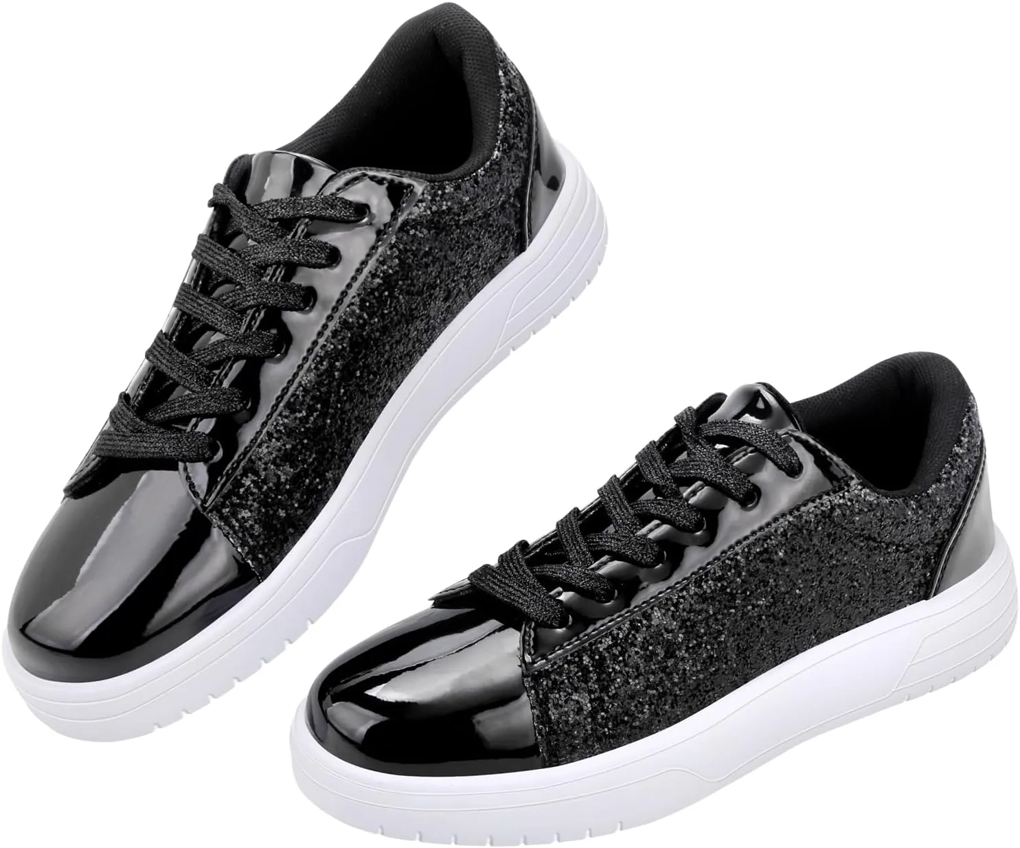 Glitter Sneakers for Women - Sparkly Bling Sequin Sneakers for Wedding, Party & Casual Wear
