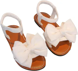 GORGLITTER Girl's Sandals Dressy Bow Ankle Strap Sandal Open Toe Slides Flats Summer Cute Vacation Sandals