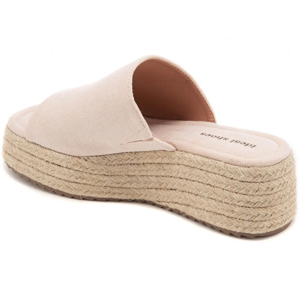 Hailey plateau sandaler 5937 - Beige