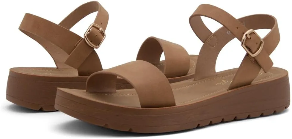 Herstyle Women’s Flat Sandals – One Band Ankle Strap Dressy Casual Sandals with Cushioned Footbed | Comfortable Open Toe Walking Shoes for Summer & Daily Wear