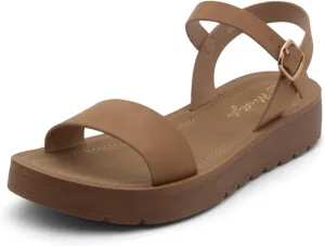 Herstyle Women’s Flat Sandals – One Band Ankle Strap Dressy Casual Sandals with Cushioned Footbed | Comfortable Open Toe Walking Shoes for Summer & Daily Wear