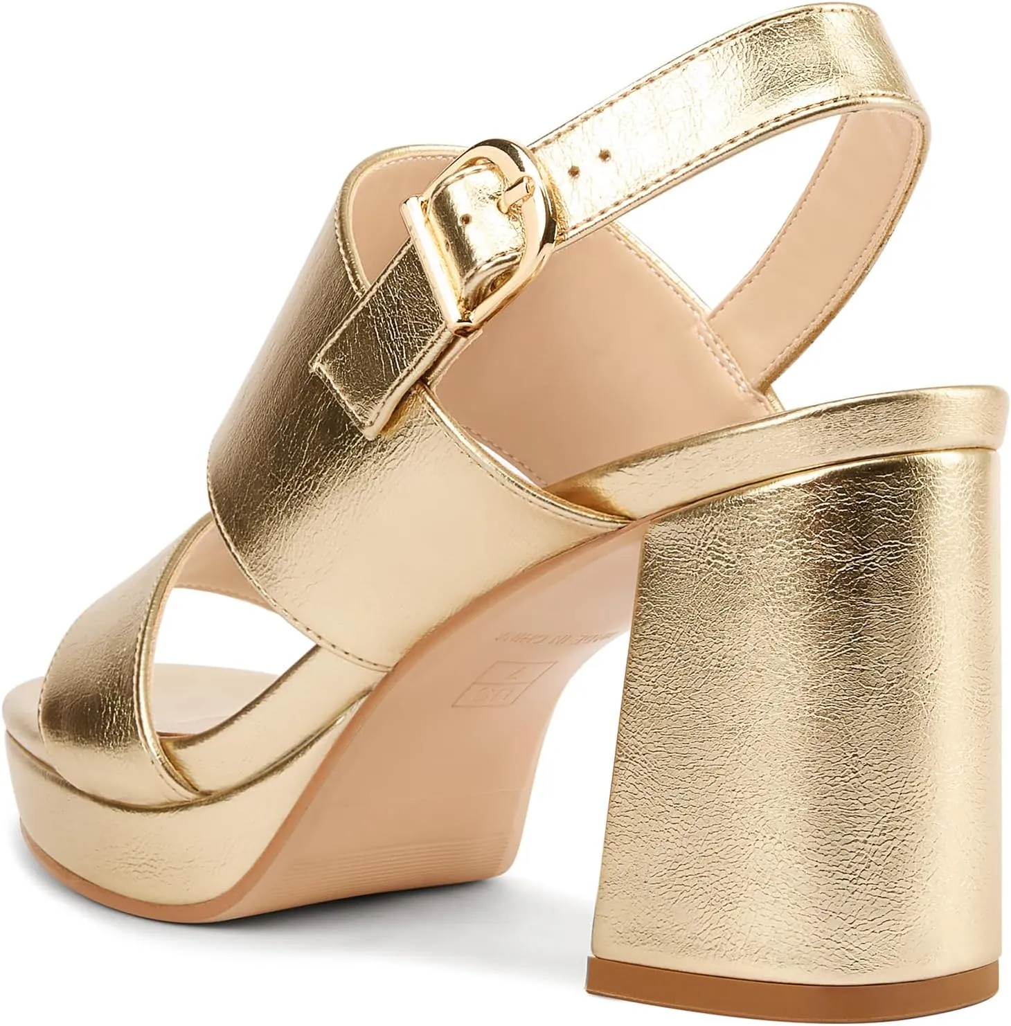 HEUIVZAR Womens Platform Chunky Block Heels Open Toe Ankle Strap Mid Heel Sandals Slingback Classic Dress Shoes 3.2 Inches Heels