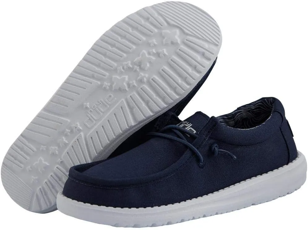 Hey Dude Boy's Wally Youth Multiple Colors | Boy’s Shoes | Boy's Lace Up Loafers | Comfortable & Light-Weight