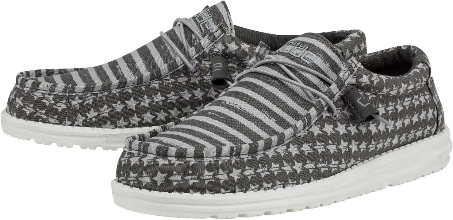 Hey Dude Men's All Wally Styles | Men’s Shoes | Men's Lace Up Loafers | Comfortable & Light-Weight