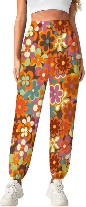Hippie Floral Print Yoga Bloomers Womens Hippie Harem Pant Lantern Pants Elastic Gym Leggings Loose Casual Slacks