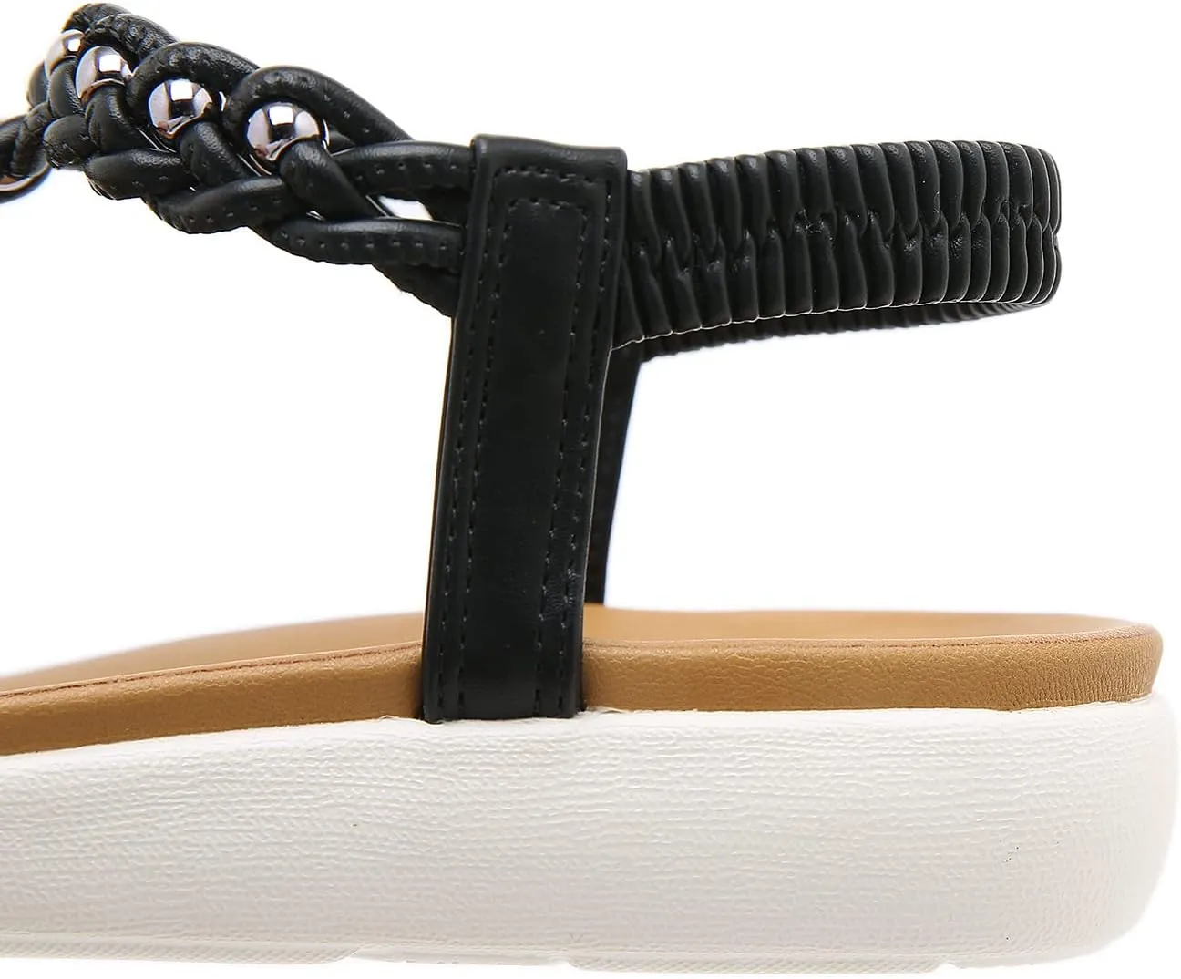 HNGHOU Women's Summer Sandals Shoes Casual Comfort Open Toe Shoes Flat Sandals
