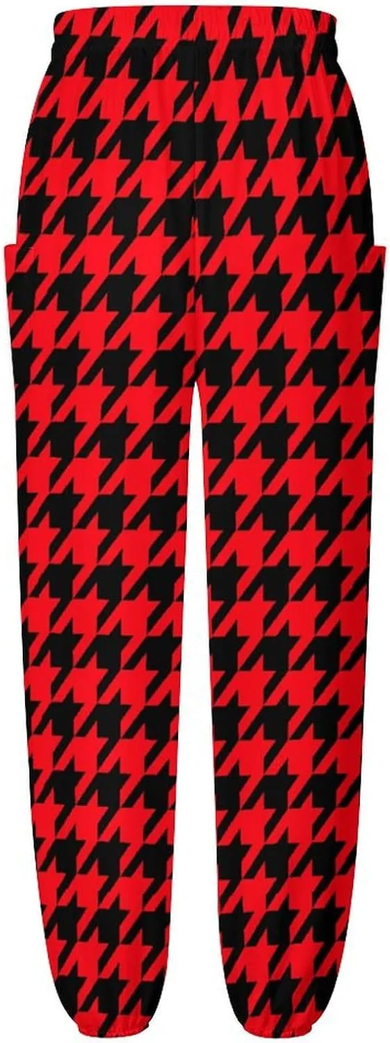 Houndstooth Yoga Bloomers Womens Hippie Harem Pant Beach Pants Elastic Gym Yoga Trousers Loose Casual Slacks