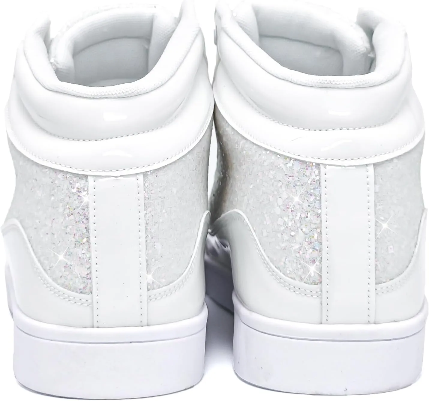 IGxx Glitter Shoes for Men Fashion High Top Casual Sequin Sparkly Sneakers Men's Bling Shiny Men
