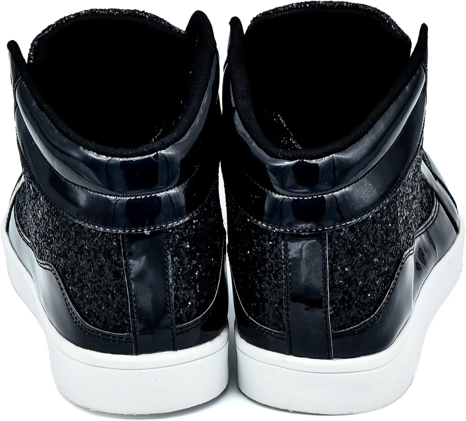 IGxx Glitter Shoes for Men Fashion High Top Casual Sequin Sparkly Sneakers Men's Bling Shiny Men
