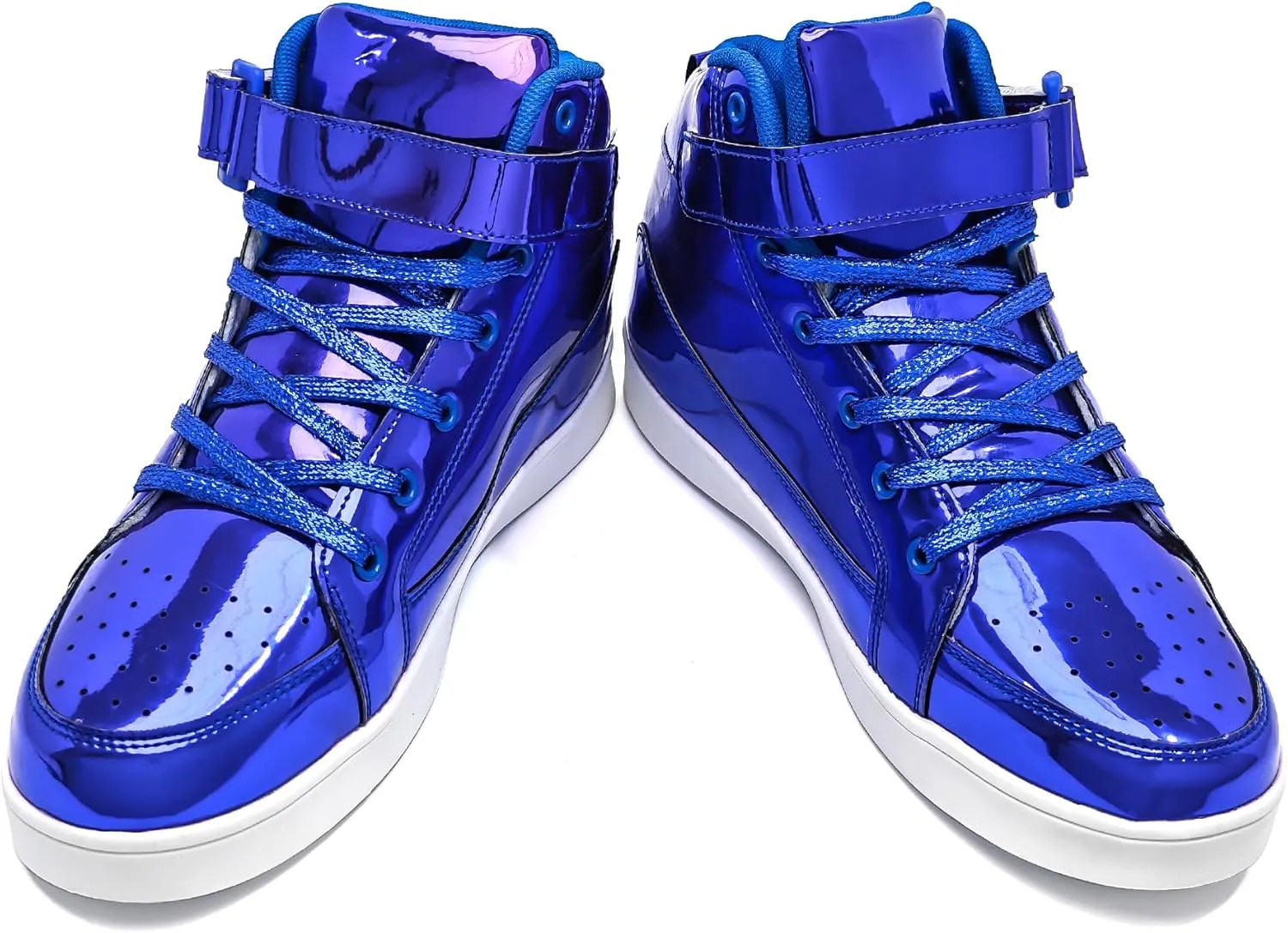 IGxx Sequins Shoes for Kids Boys Fashion Sparkle Gold Shoes Bling Shiny High Top Sneakers Girls Hook&Loop