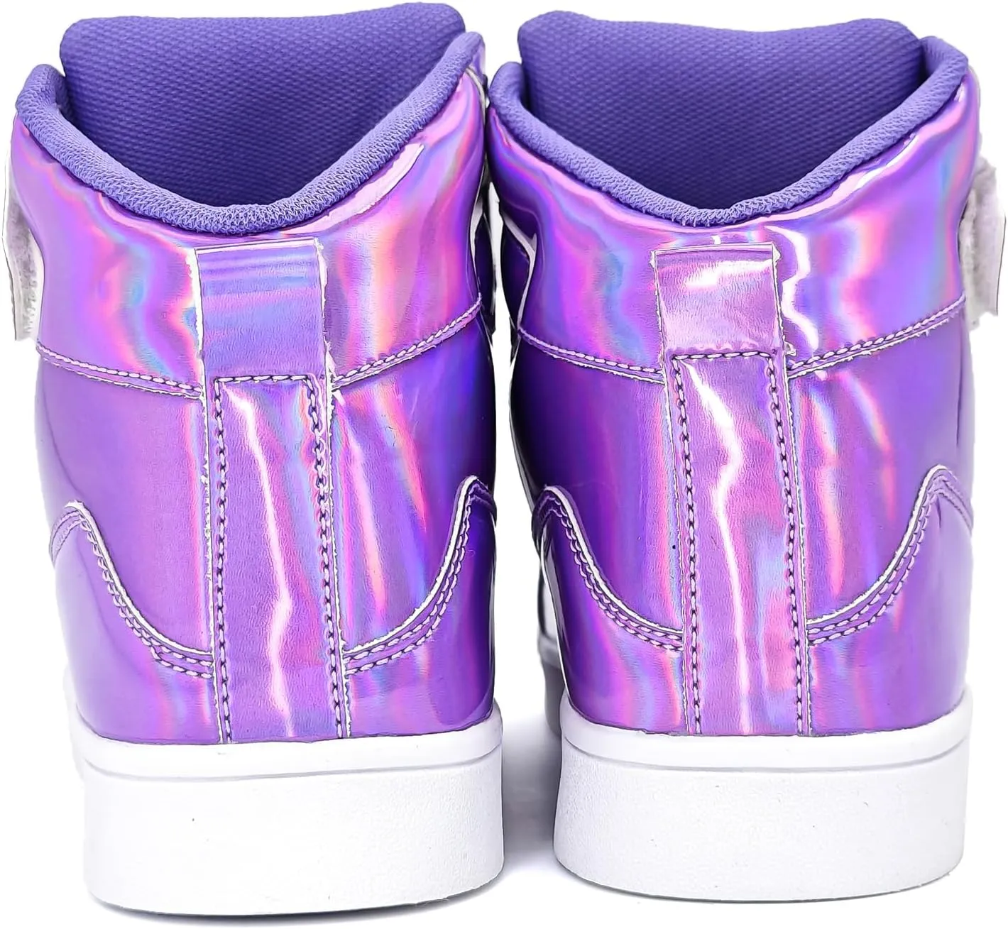 IGxx Sequins Shoes for Kids Boys Fashion Sparkle Gold Shoes Bling Shiny High Top Sneakers Girls Hook&Loop