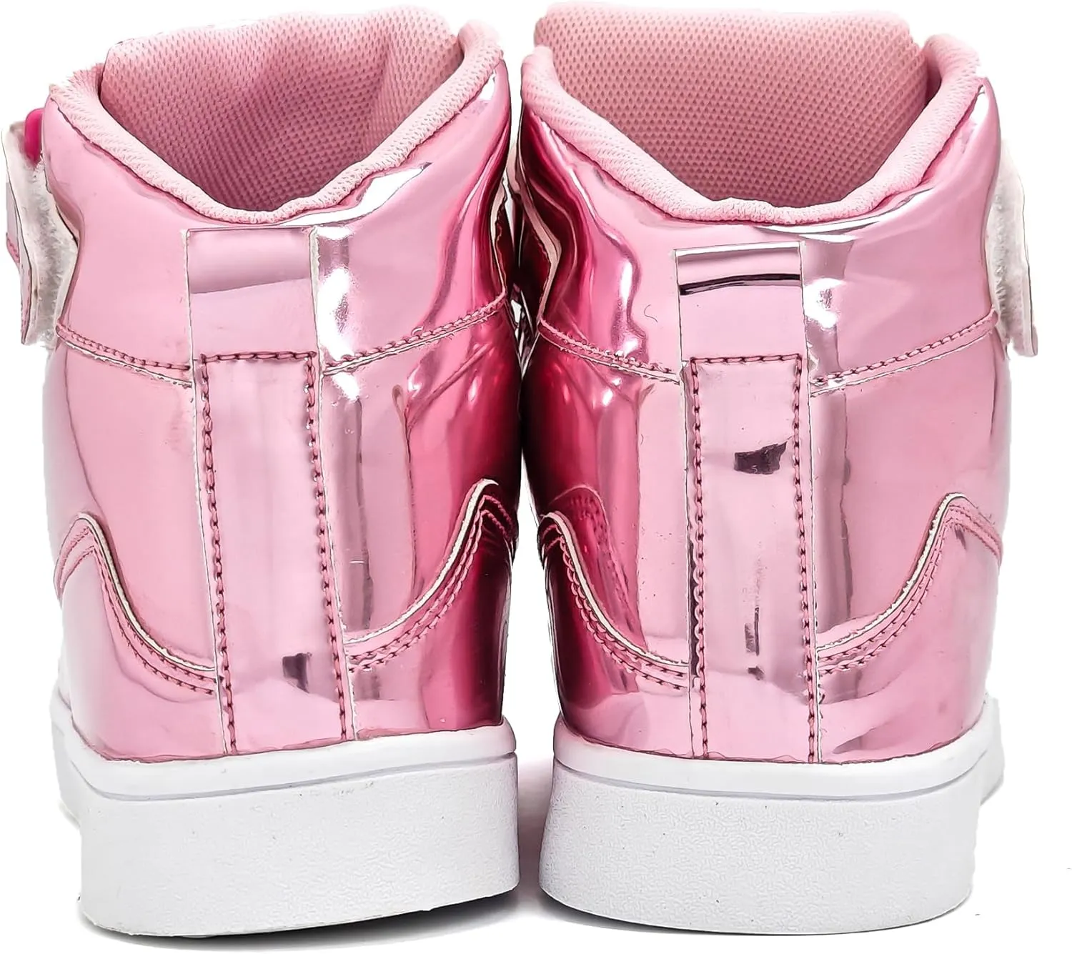 IGxx Sequins Shoes for Kids Boys Fashion Sparkle Gold Shoes Bling Shiny High Top Sneakers Girls Hook&Loop