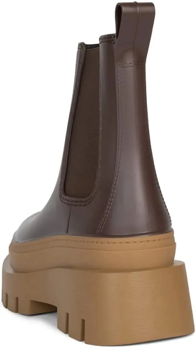 Jeffrey Campbell RAIN-Storm Rain Boots Brown Honey