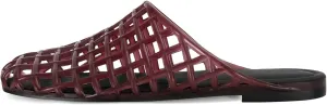 Jelly Shoes for Women Slip on Jelly Mesh Slides Comfortable Closed Toe Jelly Flats Sandals Jelly Summer Beach Slippers