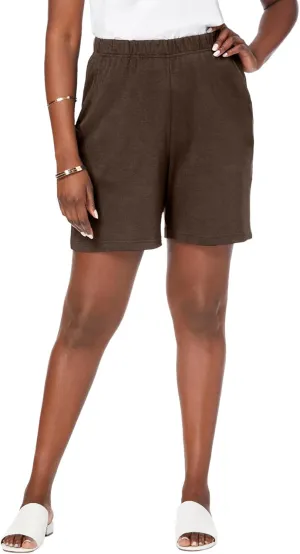 Jessica London Women's Plus Size Soft Ease Knit Shorts