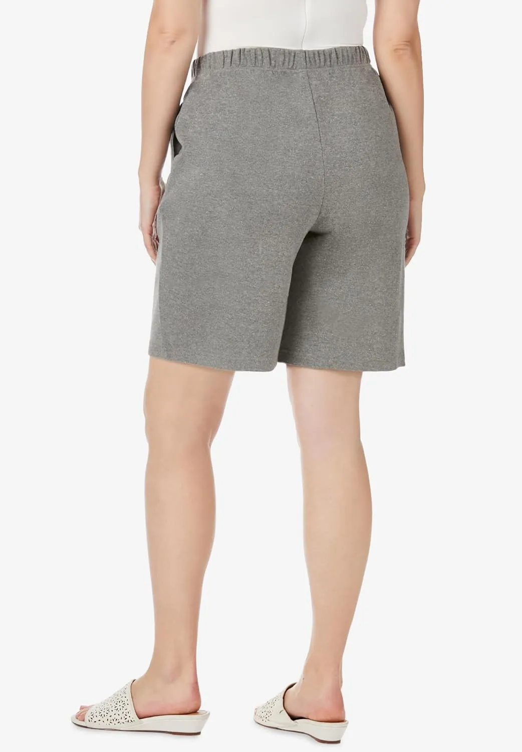 Jessica London Women's Plus Size Soft Ease Knit Shorts