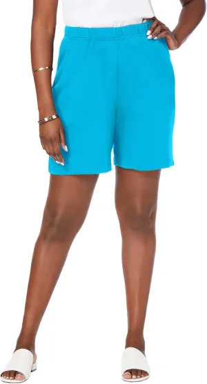 Jessica London Women's Plus Size Soft Ease Knit Shorts