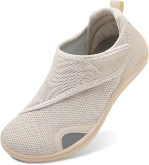 JIASUQI Men's Walking Shoes Wide Toe Sneakes with Arch Support House Shoes Slippers for Men