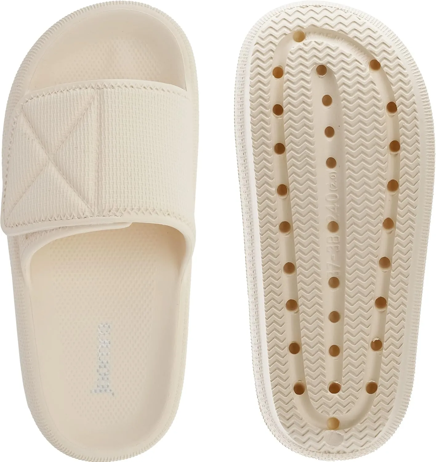 Joomra Slides for Women and Men Recovery Pillow Slippers Diabetic Sandals | Adjustable Strap | Dual Cushioned Thick Sole