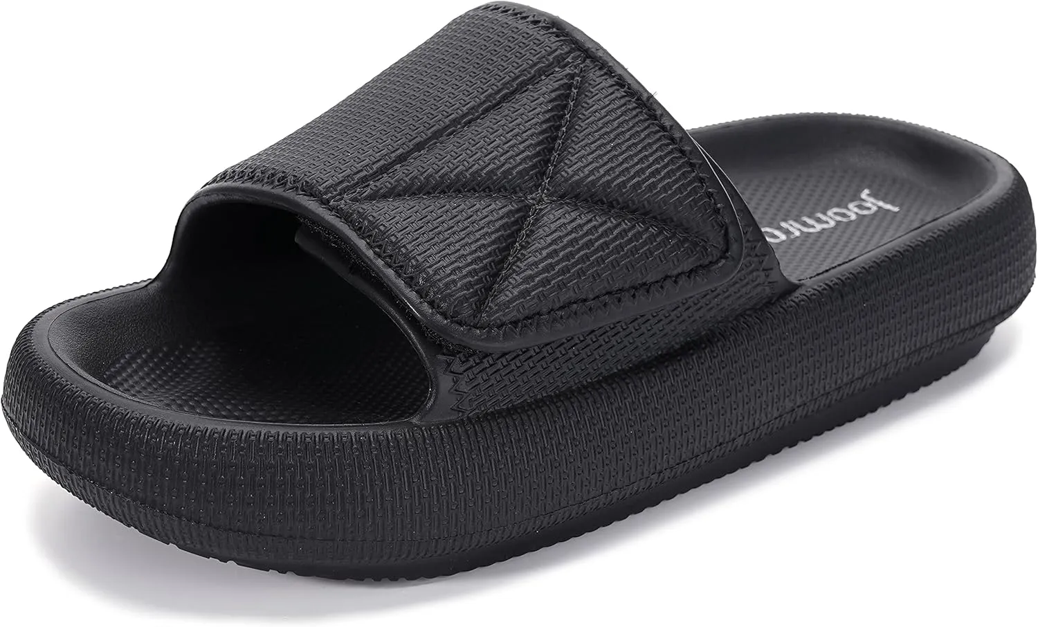 Joomra Slides for Women and Men Recovery Pillow Slippers Diabetic Sandals | Adjustable Strap | Dual Cushioned Thick Sole