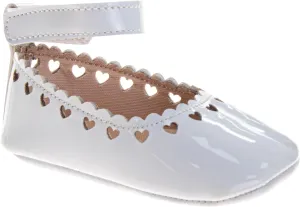 Josmo Baby Girl Dress Shoes Soft Sole Flats Crib Shoes Bowknot & Floral Design for Newborn & First Walker Sandals Size 2-4 Infant