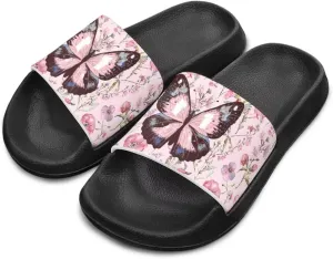JoyLamoria Animals Pattern Sandals House Slides for Kids Pillow Slippers Comfy Cushioned Pool Beach Lightweight Open Toe