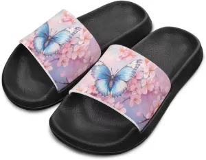 JoyLamoria Animals Print Sandals House Slides Kids Unisex Cloud Slippers Cushioned Non-Slip Shower Beach Pool Open Toe Comfy