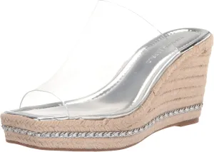 Karl Lagerfeld Paris Women's Corissa Slip on Espadrille Wedge Sandal