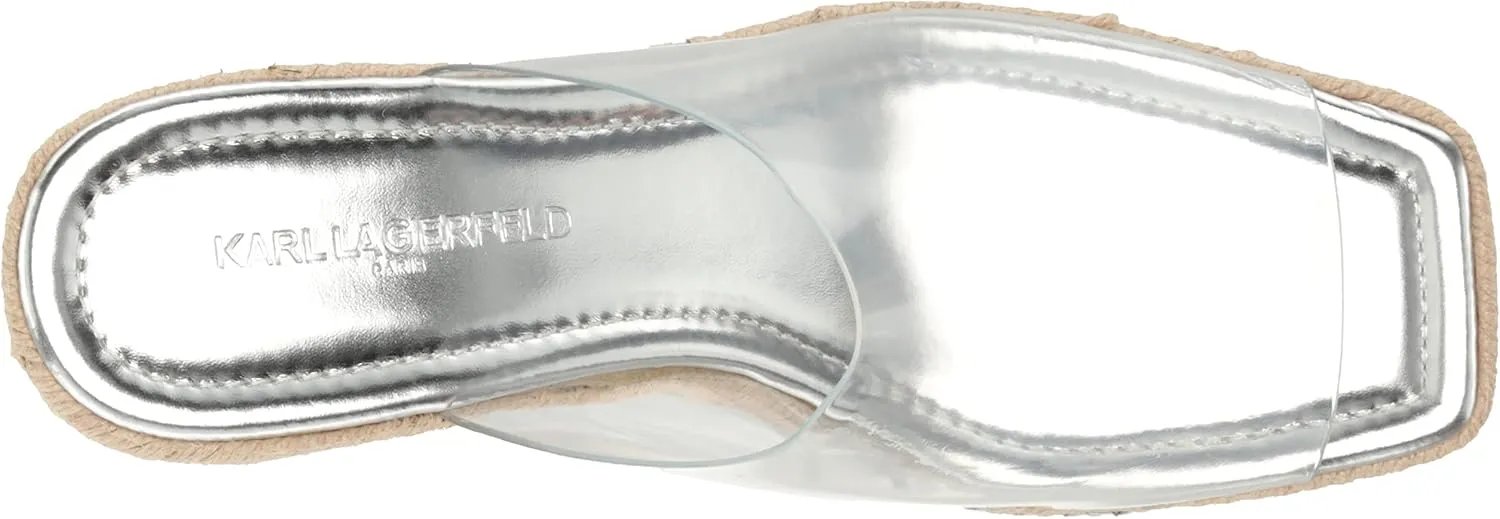 Karl Lagerfeld Paris Women's Corissa Slip on Espadrille Wedge Sandal