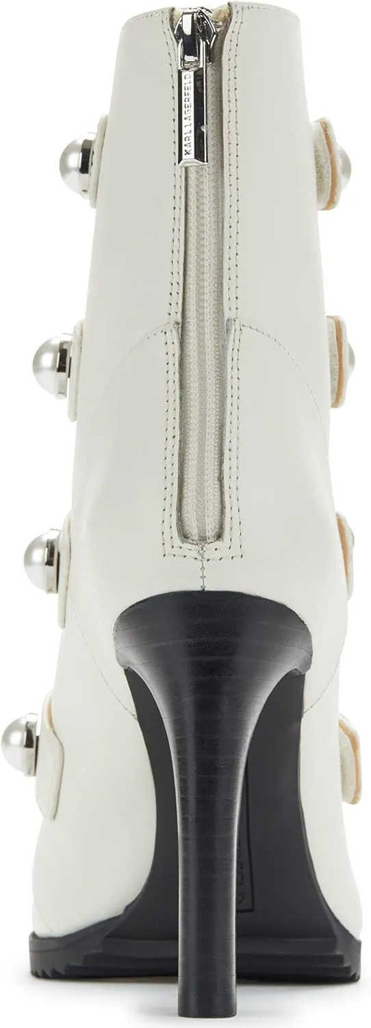 KARL LAGERFELD Women's Brayden Peep Toe Bootie