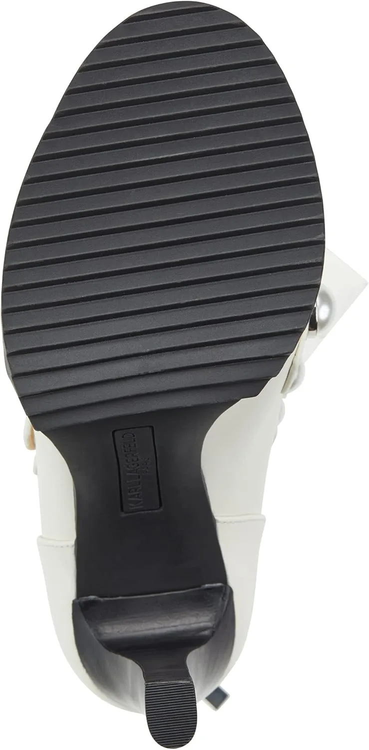 KARL LAGERFELD Women's Brayden Peep Toe Bootie