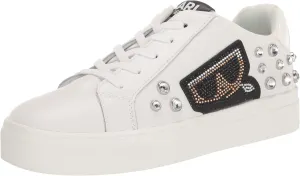 KARL LAGERFELD Women's Chivon Lace Up Sneaker