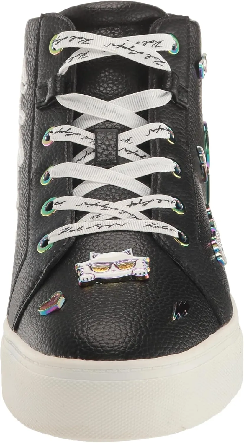 KARL LAGERFELD Women's High Top Catty Pin Sneaker